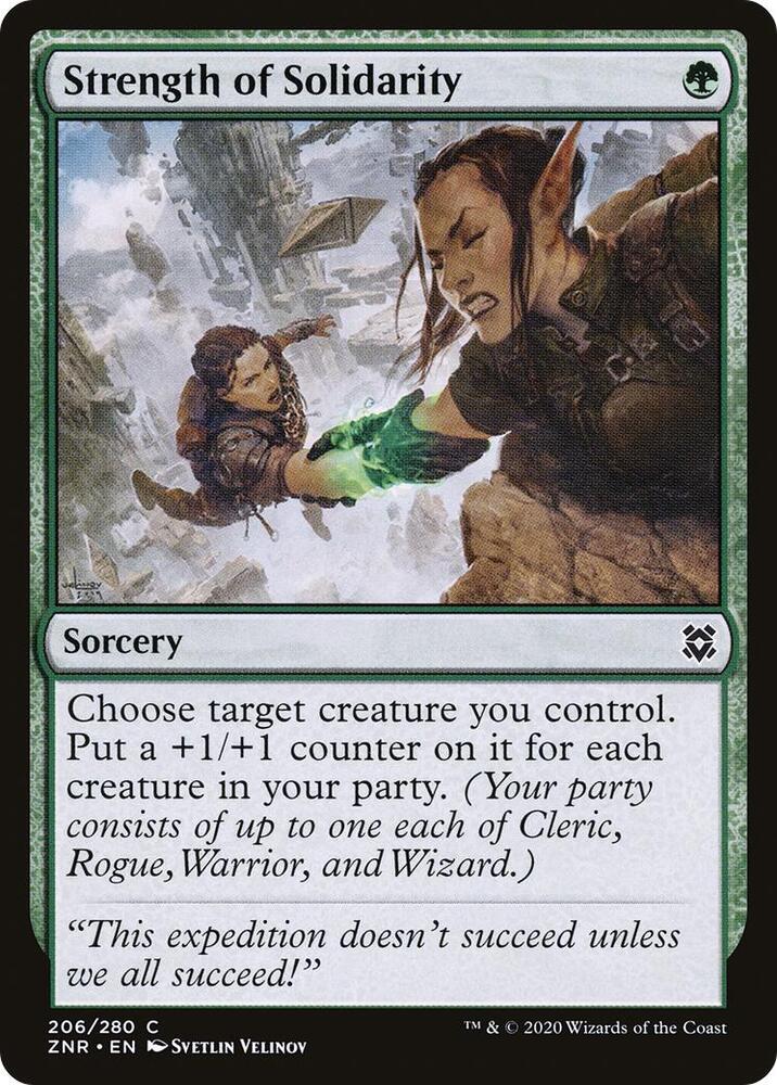 Strength of Solidarity [Zendikar Rising] 206