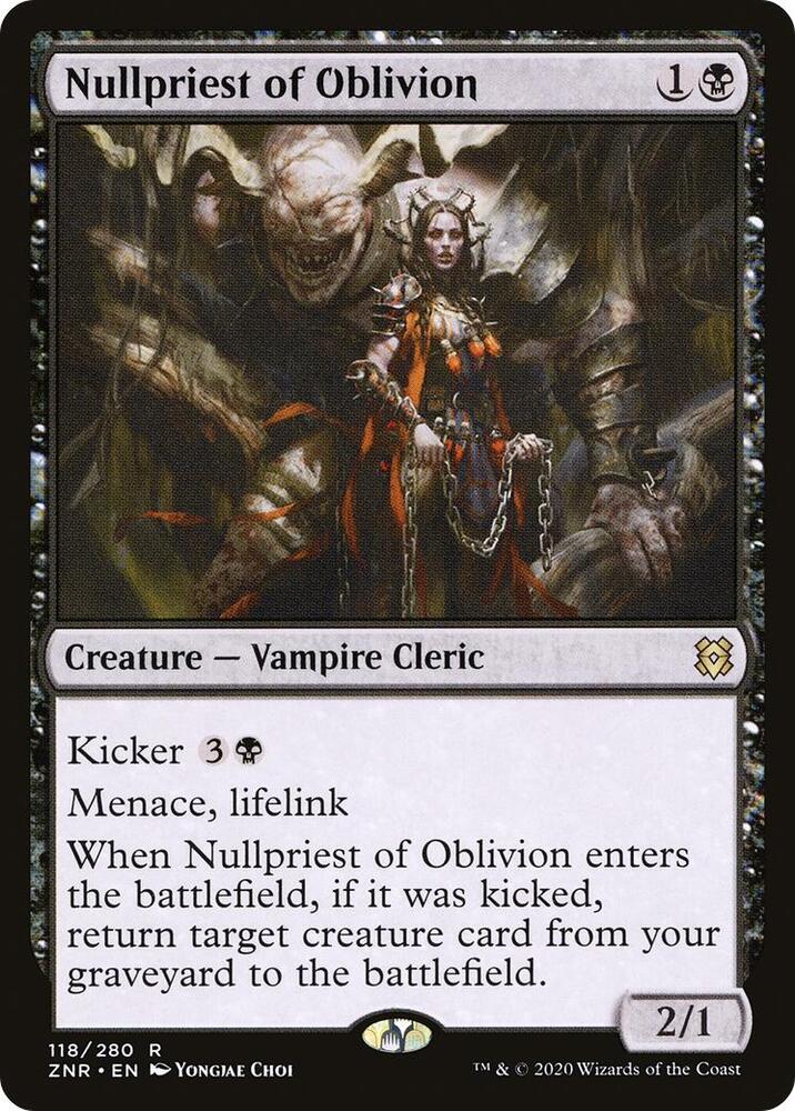 Nullpriest of Oblivion [Zendikar Rising] 118
