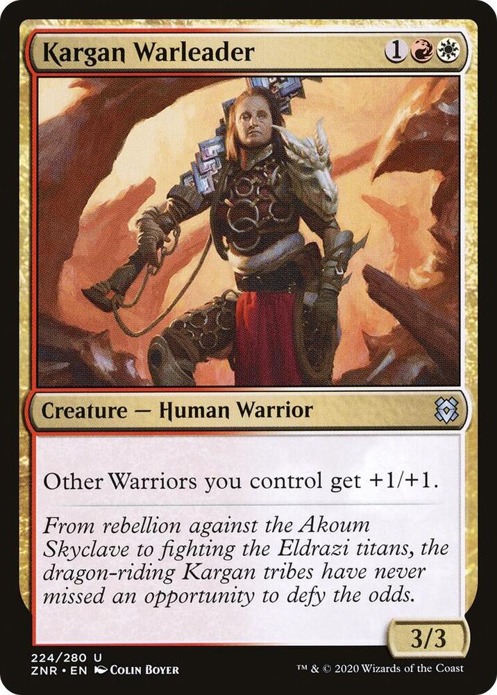 Kargan Warleader [Zendikar Rising] 224