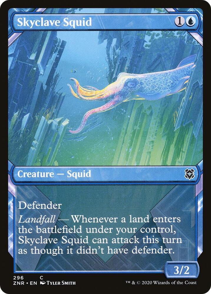 Skyclave Squid (Showcase) [Zendikar Rising] 296