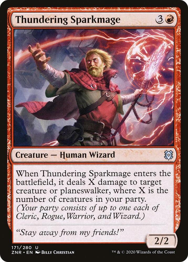 Thundering Sparkmage [Zendikar Rising] 171