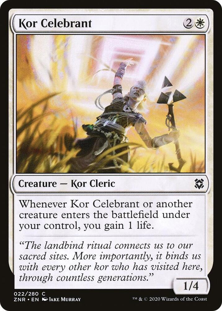 Kor Celebrant [Zendikar Rising] 22