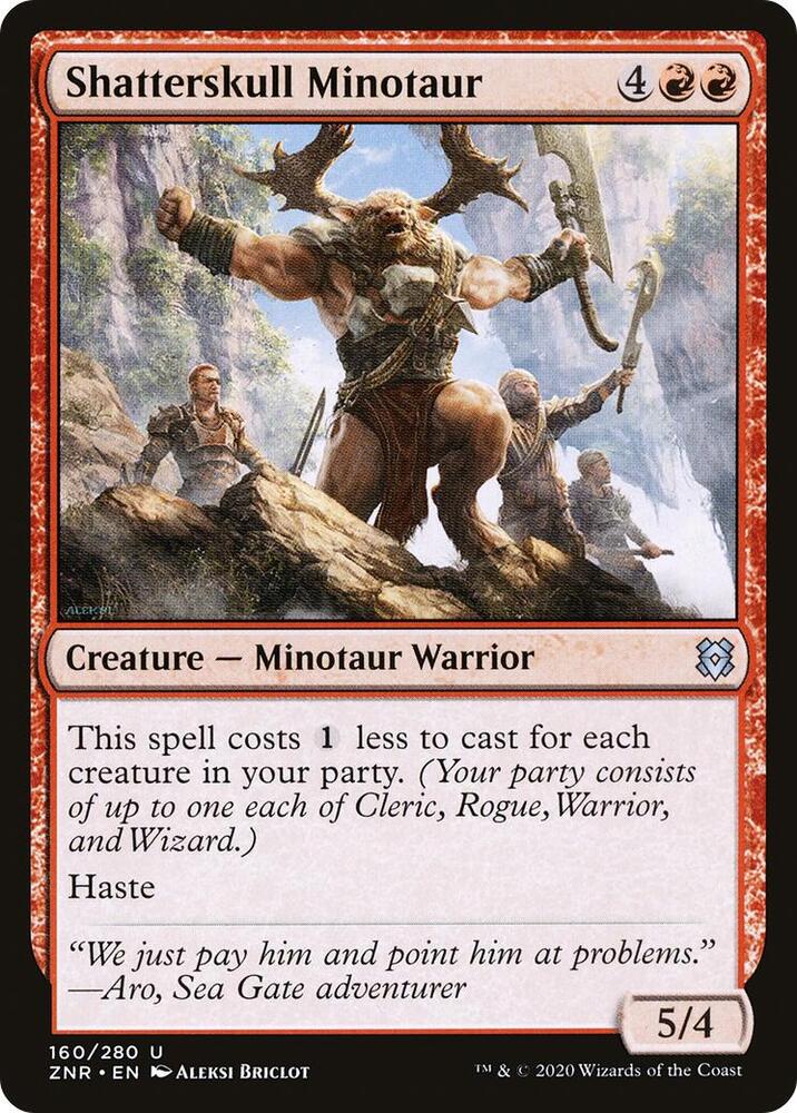 Shatterskull Minotaur [Zendikar Rising] 160