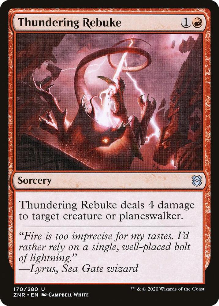 Thundering Rebuke [Zendikar Rising] 170