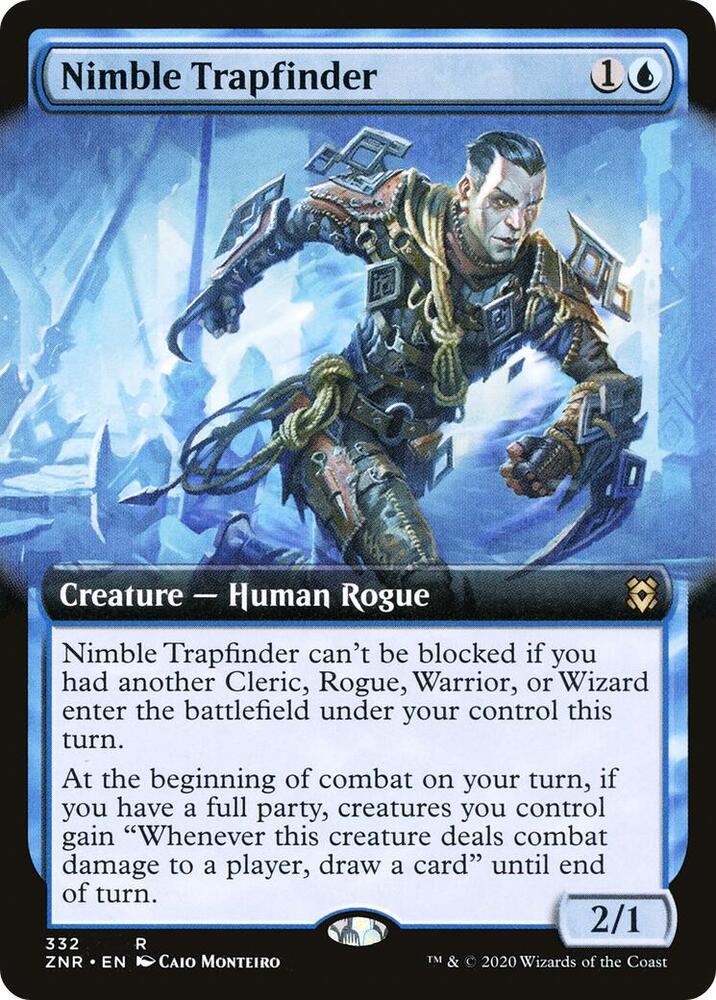 Nimble Trapfinder (Extended Art) [Zendikar Rising] 332