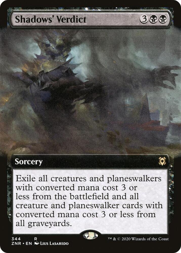 Shadows' Verdict (Extended Art) [Zendikar Rising] 344