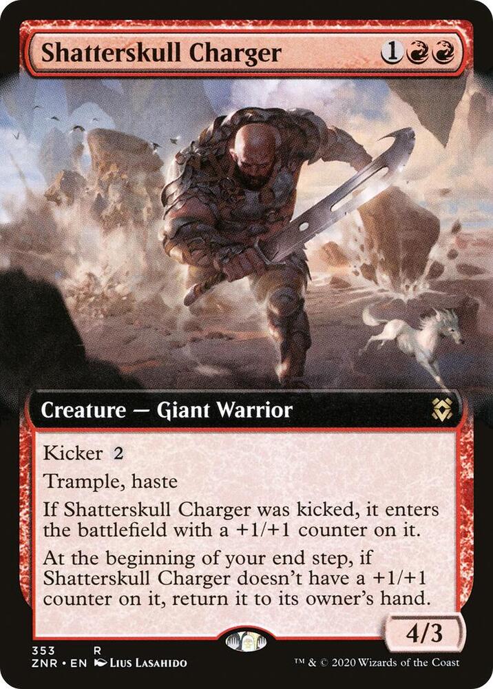 Shatterskull Charger (Extended Art) [Zendikar Rising] 353