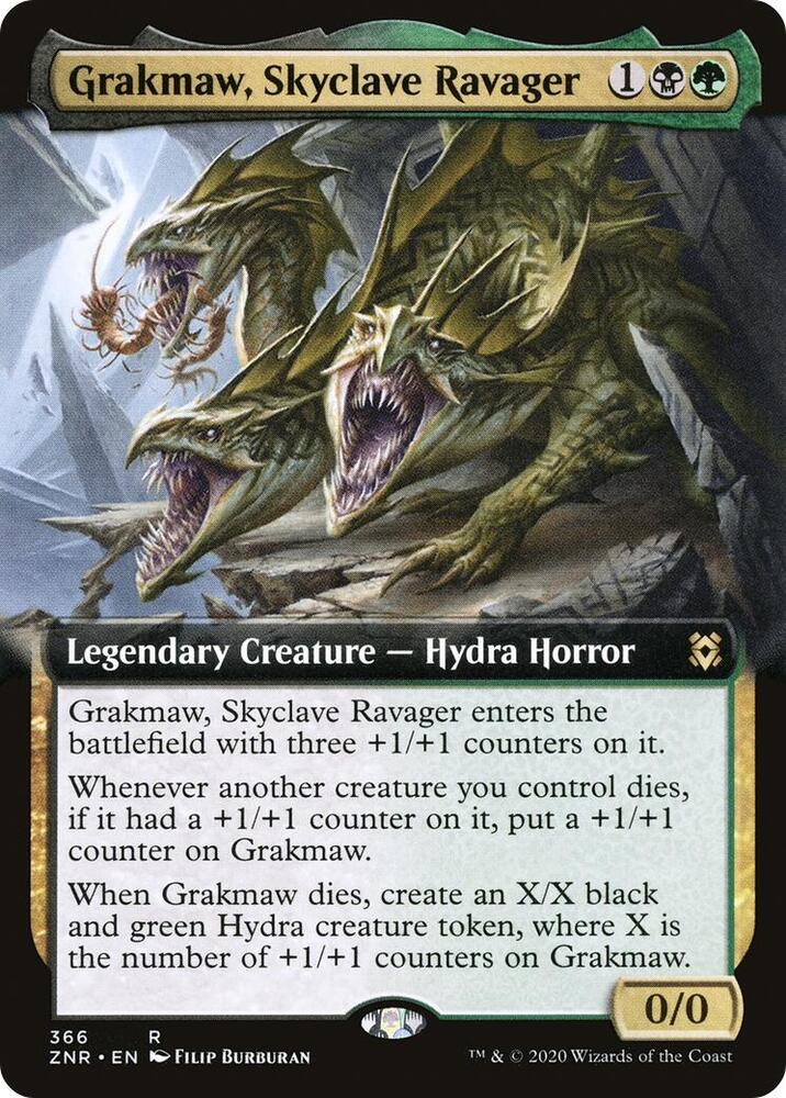 Grakmaw, Skyclave Ravager (Extended Art) [Zendikar Rising] 366