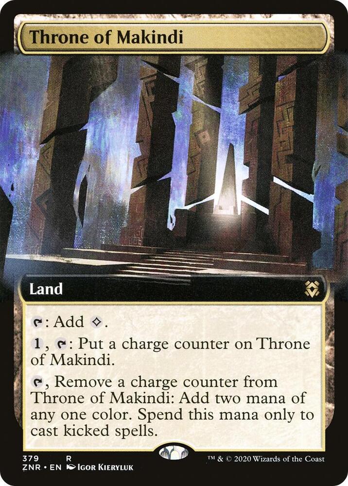 Throne of Makindi (Extended Art) [Zendikar Rising] 379