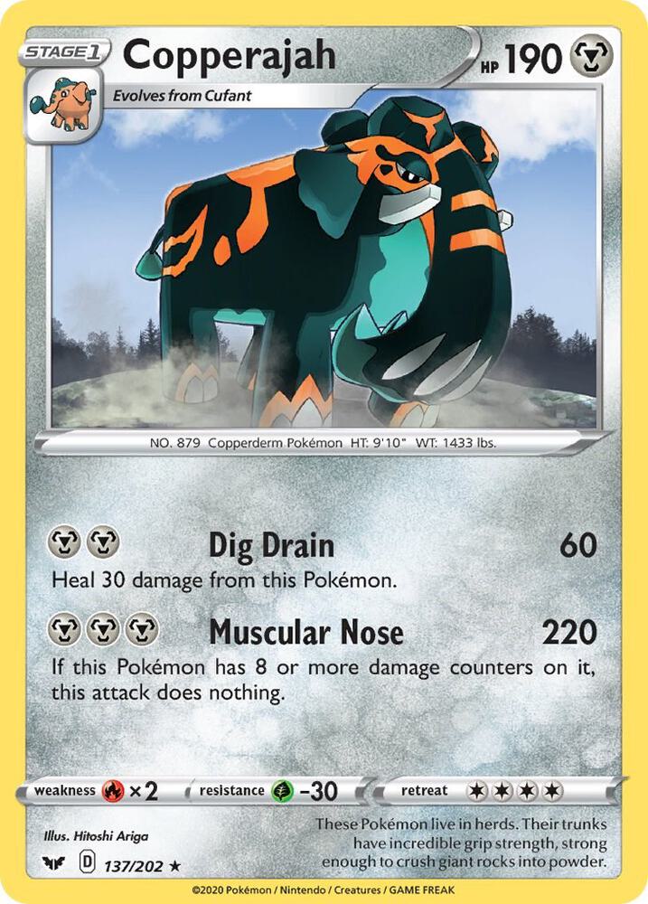 Copperajah - 137/202 (Non-Holo Gamestop Exclusive) [Blister Exclusives] 137/202