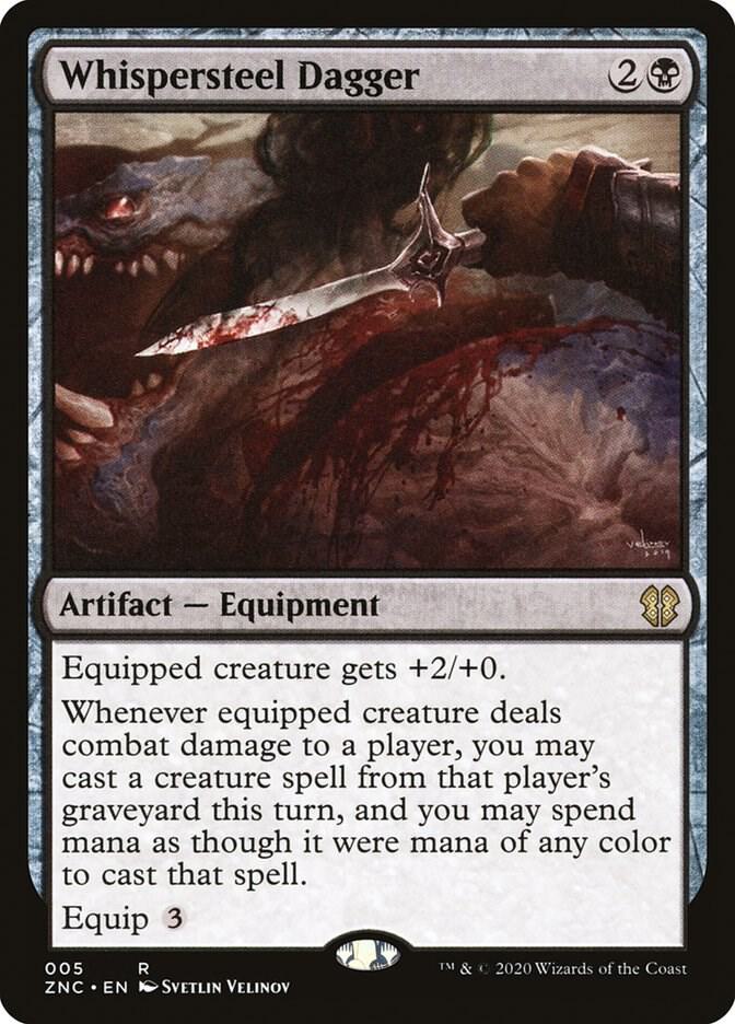 Whispersteel Dagger [Commander: Zendikar Rising] 5