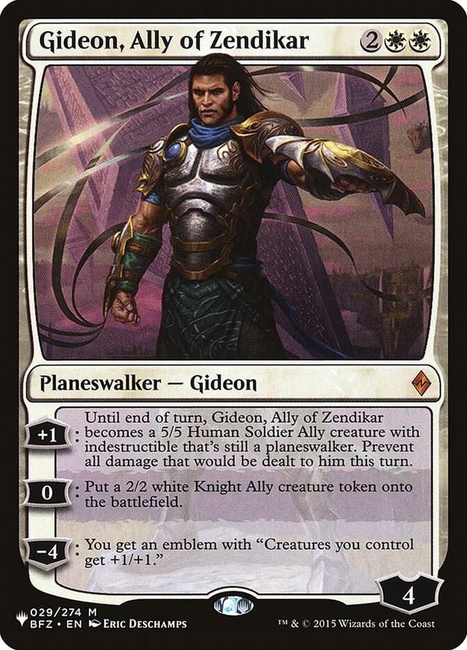 Gideon, Ally of Zendikar [The List Reprints] 029/274