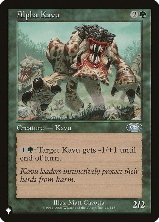 Alpha Kavu [The List Reprints] 77/143
