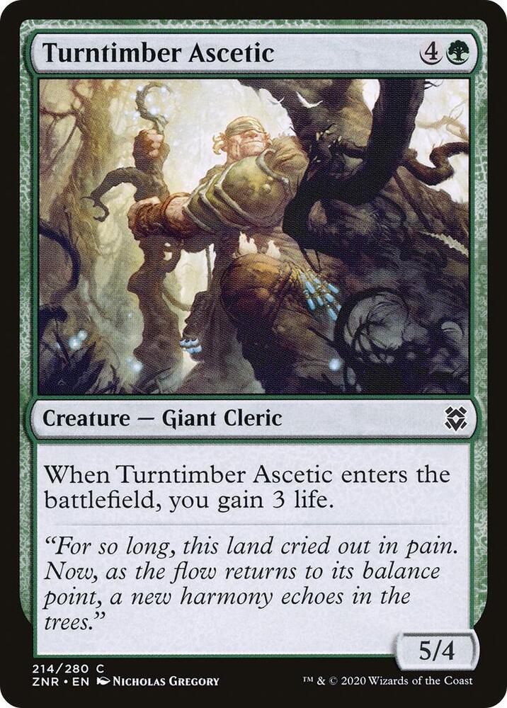 Turntimber Ascetic [Zendikar Rising] 214