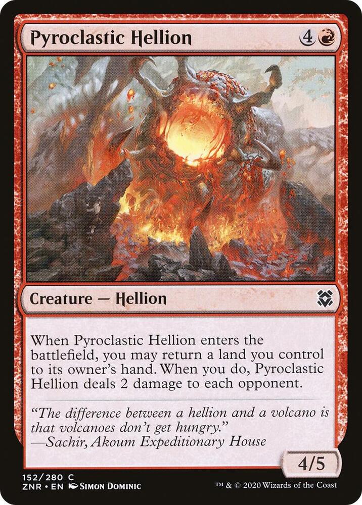 Pyroclastic Hellion [Zendikar Rising] 152