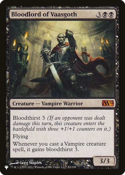 Bloodlord of Vaasgoth [The List Reprints] 82/249