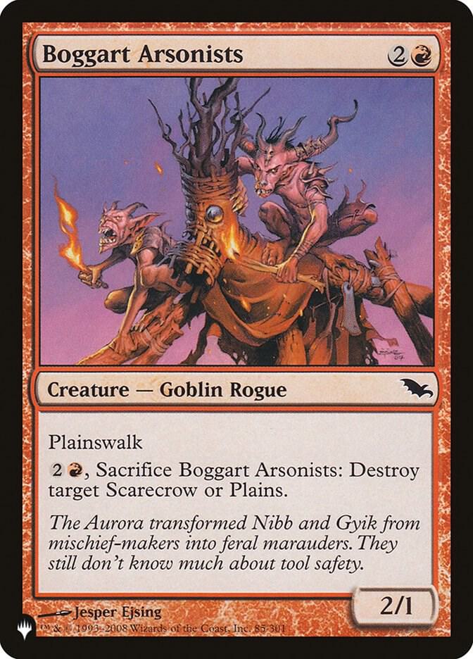 Boggart Arsonists [The List Reprints] 85/301