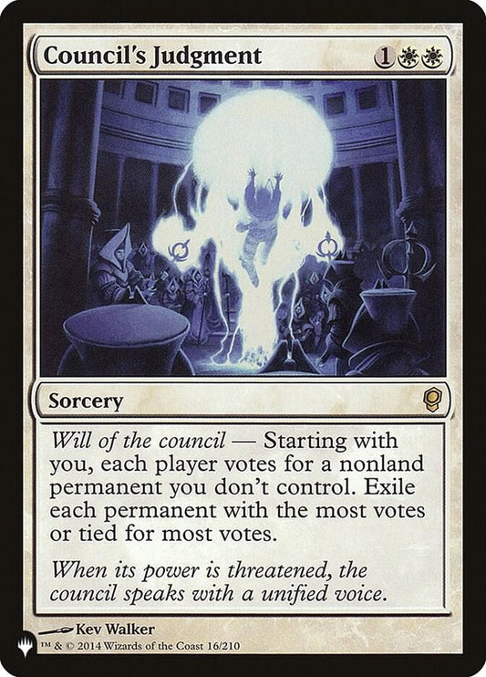 Council's Judgment [The List Reprints] 16/210