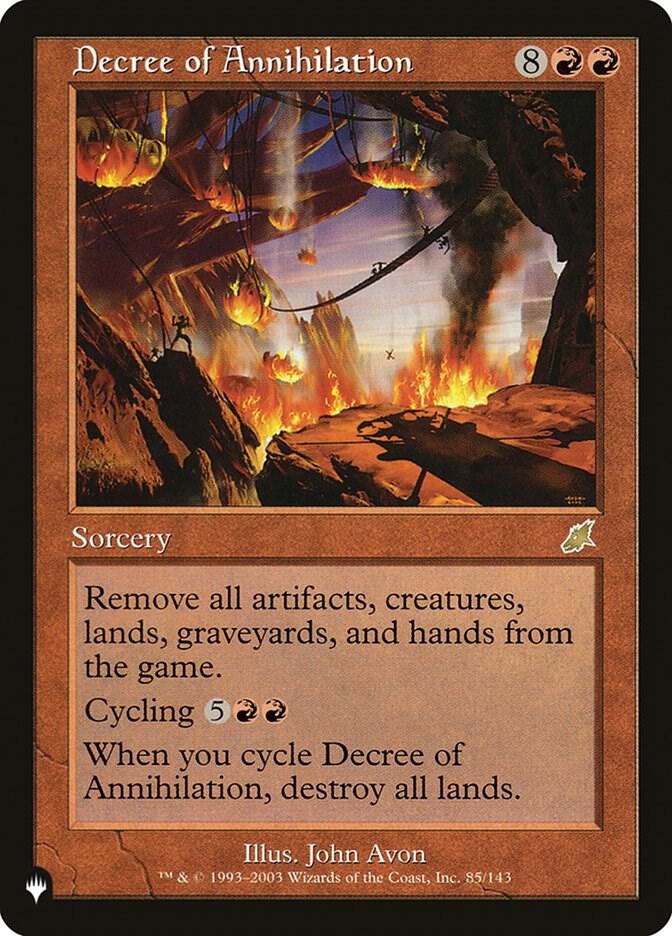 Decree of Annihilation [The List Reprints] 85/143