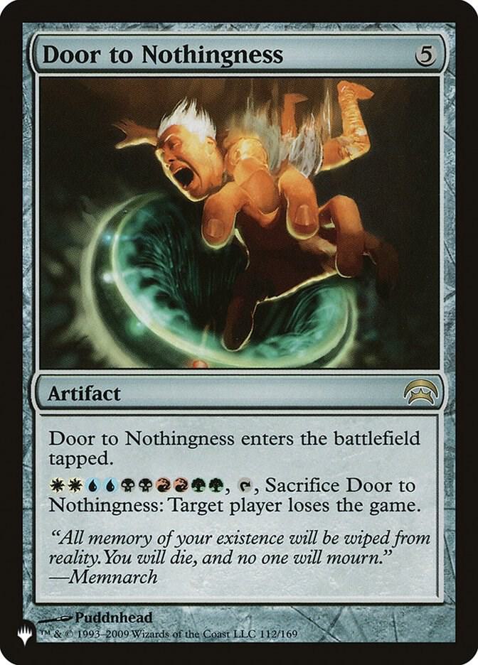 Door to Nothingness [The List Reprints] 112/169