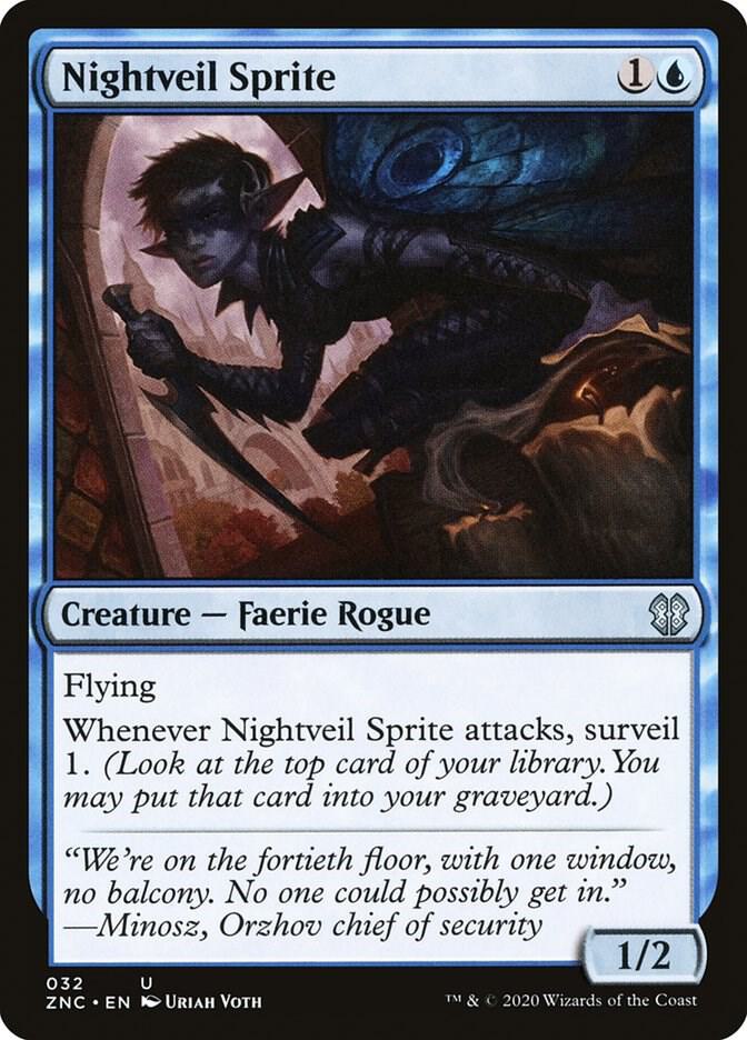Nightveil Sprite [Commander: Zendikar Rising] 32