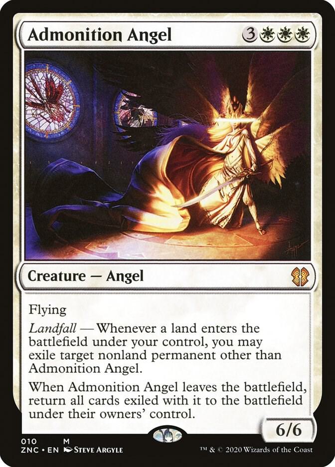 Admonition Angel [Commander: Zendikar Rising] 10