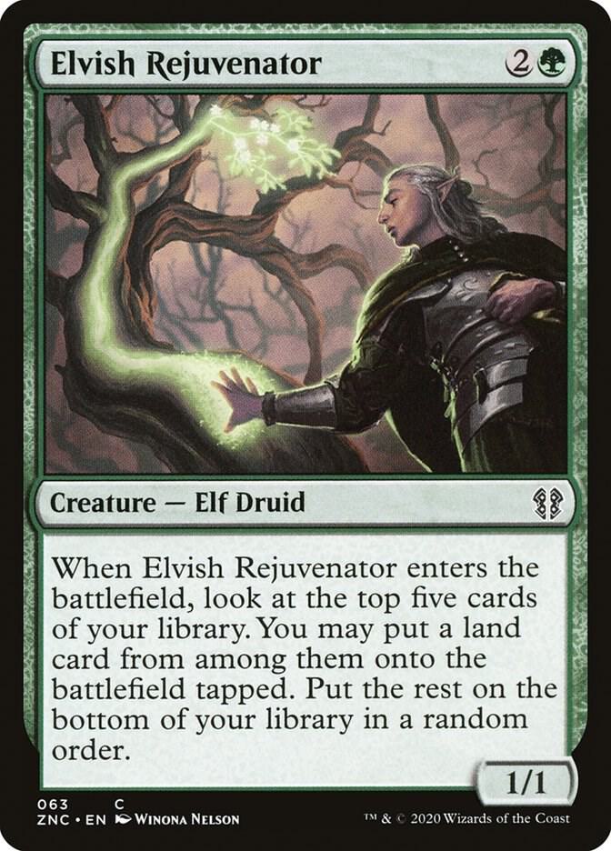 Elvish Rejuvenator [Commander: Zendikar Rising] 63