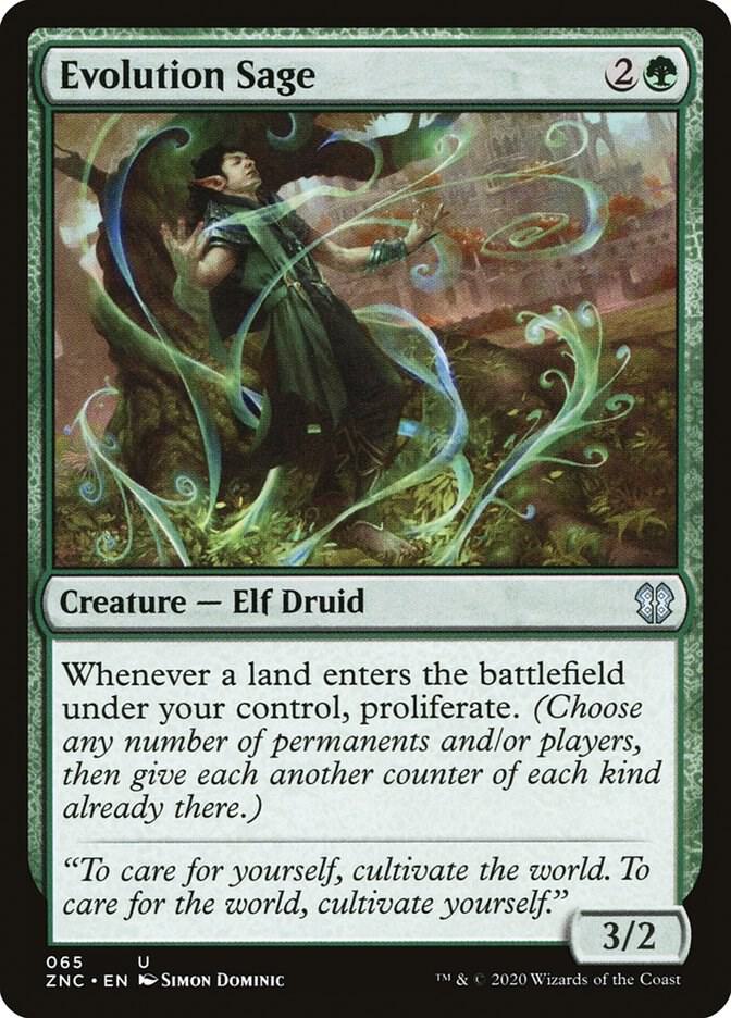 Evolution Sage [Commander: Zendikar Rising] 65