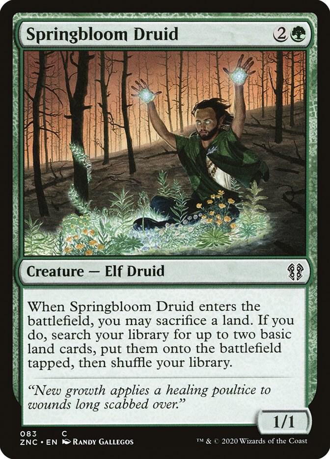 Springbloom Druid [Commander: Zendikar Rising] 83