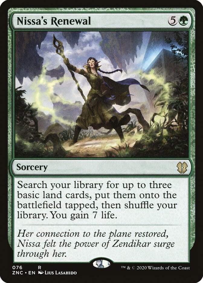 Nissa's Renewal [Commander: Zendikar Rising] 76