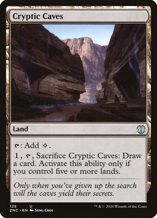 Cryptic Caves [Commander: Zendikar Rising] 125