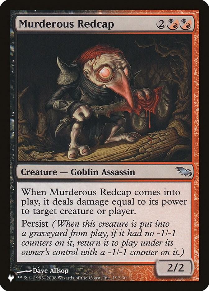 Murderous Redcap [The List Reprints] 192/301