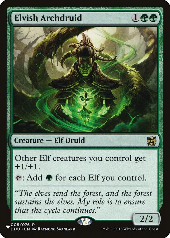 Elvish Archdruid [The List Reprints] 005/076