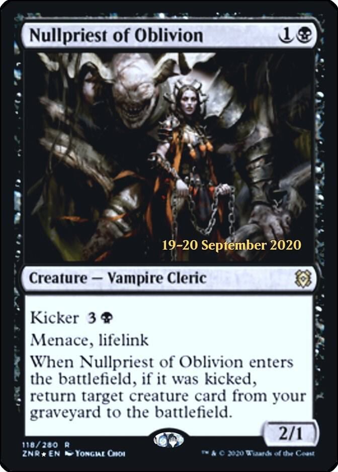 Nullpriest of Oblivion [Prerelease Cards] 118