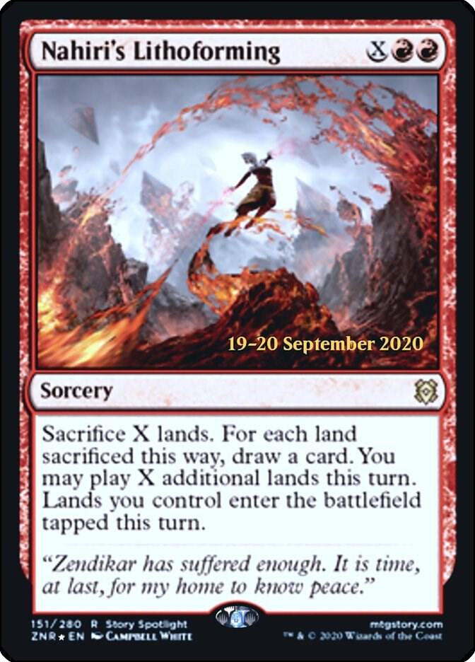 Nahiri's Lithoforming [Prerelease Cards] 151