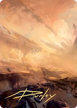 Plains Art Card (7/81) (Gold-Stamped Signature) [Art Series: Zendikar Rising] 7