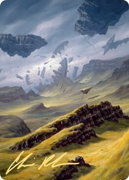 Plains Art Card (9/81) (Gold-Stamped Signature) [Art Series: Zendikar Rising] 9