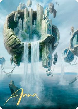 Island Art Card (11/81) (Gold-Stamped Signature) [Art Series: Zendikar Rising] 11