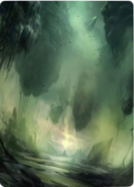 Swamp Art Card (13/81) [Art Series: Zendikar Rising] 13