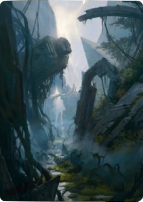 Swamp Art Card (14/81) [Art Series: Zendikar Rising] 14