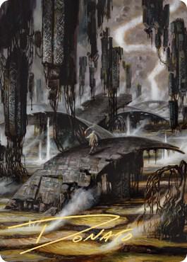 Grimclimb Pathway Art Card (Gold-Stamped Signature) [Art Series: Zendikar Rising] 24