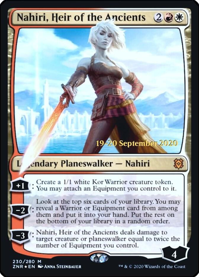 Nahiri, Heir of the Ancients [Prerelease Cards] 230