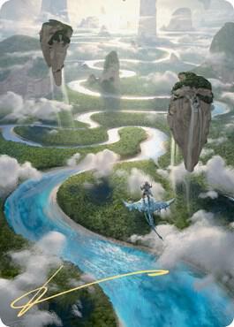 Clearwater Pathway Art Card (Gold-Stamped Signature) [Art Series: Zendikar Rising] 25