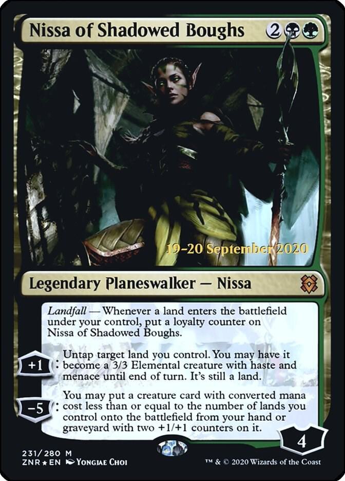 Nissa of Shadowed Boughs [Prerelease Cards] 231