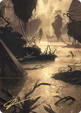 Murkwater Pathway Art Card (Gold-Stamped Signature) [Art Series: Zendikar Rising] 26