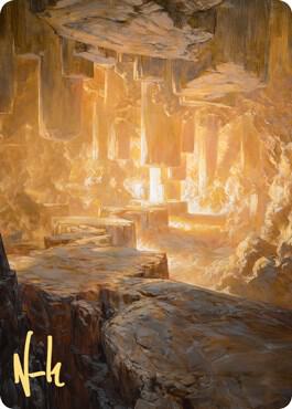 Pillarverge Pathway Art Card (Gold-Stamped Signature) [Art Series: Zendikar Rising] 28
