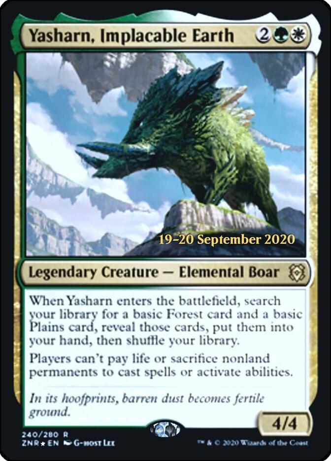 Yasharn, Implacable Earth [Prerelease Cards] 240