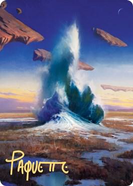 Flooded Strand Art Card (Gold-Stamped Signature) [Art Series: Zendikar Rising] 29
