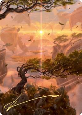 Windswept Heath Art Card (Gold-Stamped Signature) [Art Series: Zendikar Rising] 30