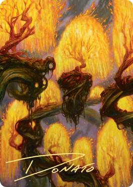 Grove of the Burnwillows Art Card (Gold-Stamped Signature) [Art Series: Zendikar Rising] 34